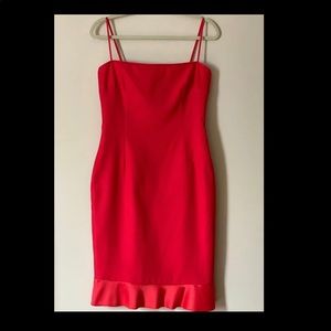 Laundry spaghetti strap red dress Sz 10